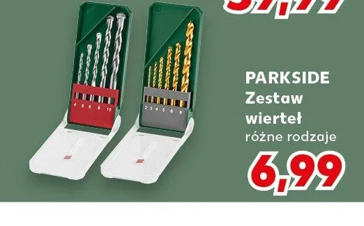 Zestaw wierteł Parkside promocja w Kaufland