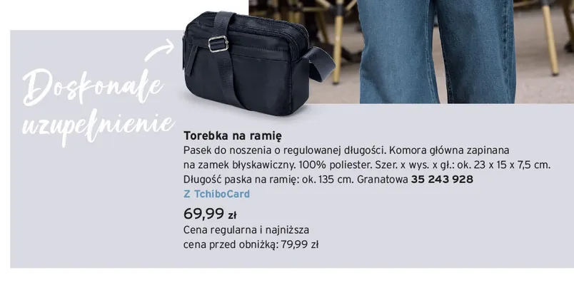Torebka na ramię promocja w Tchibo