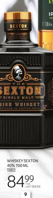 Whiskey Sexton 40% promocja w Selgros