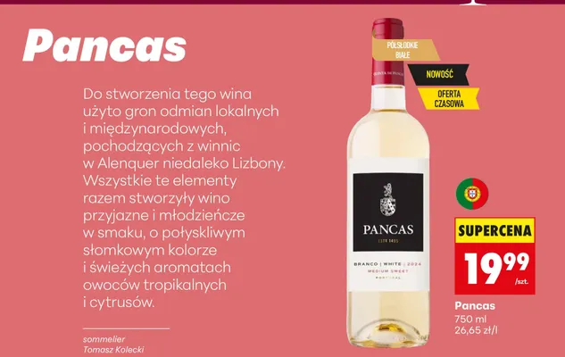 Wino białe Branco White promocja w Biedronka