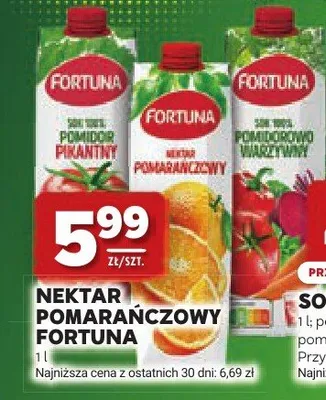 Nektar pomarańczowy Fortuna promocja w Stokrotka