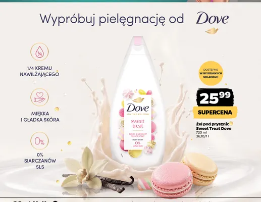 Żel pod prysznic Sweet Treat Dove promocja w Netto