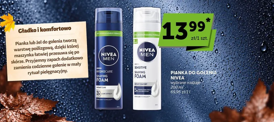 Pianka do golenia Nivea Men Hydrocare promocja w Euro Sklep