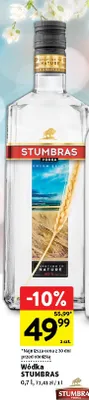 Wódka Stumbras promocja w Intermarche