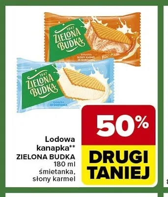 Lodowa kanapka ZIELONA BUDKA promocja w Carrefour Express