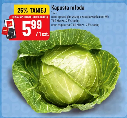 Kapusta młoda promocja w POLOmarket