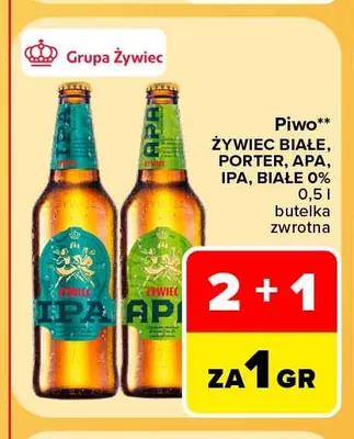 Piwo Żywiec Białe promocja w Carrefour Market