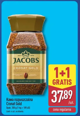 Kawa rozpuszczalna Cronat Gold promocja w Aldi