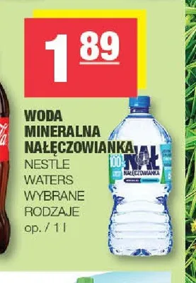 Woda mineralna Nałęczowianka promocja w SPAR