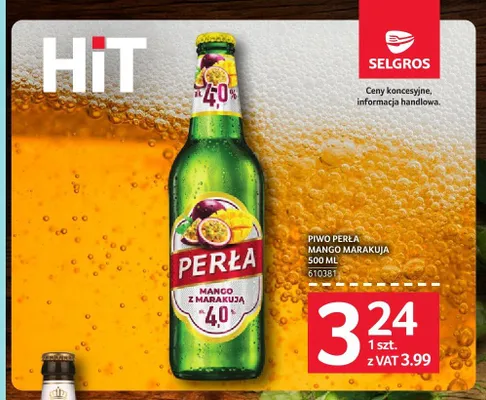 Piwo Perła Mango Marakuja promocja w Selgros