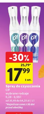 Spray do czyszczenia Cif promocja w Intermarche