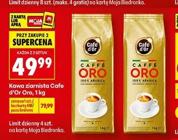 Kawa ziarnista Cafe d'Or Oro promocja w Biedronka