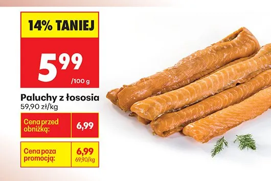 Paluchy z łososia promocja w Biedronka