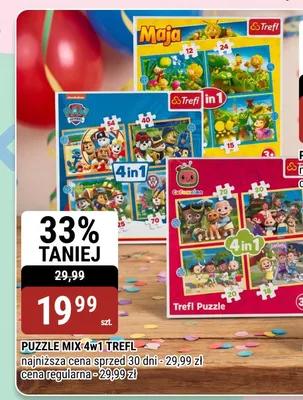 Puzzle mix 4w1 Trefl promocja w bi1