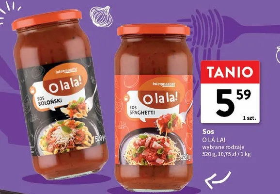 Sos spaghetti promocja w Intermarche