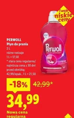 Płyn do prania Perwoll promocja w Lidl