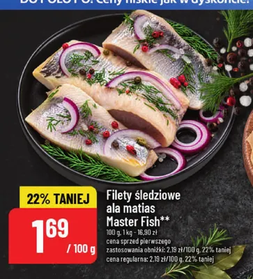Filety śledziowe ala matias Master Fish promocja w POLOmarket