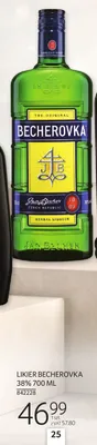 Likier Becherovka 38% 700 ML promocja w Selgros