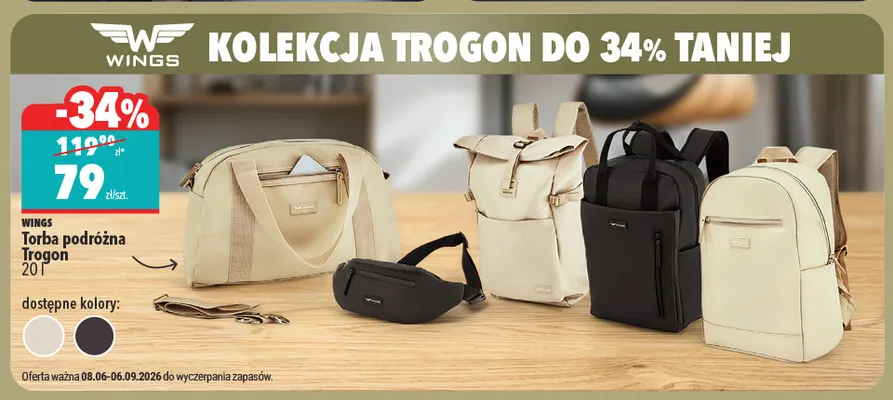 Torba podróżna Wings Trogon 20 l promocja w Biedronka Home