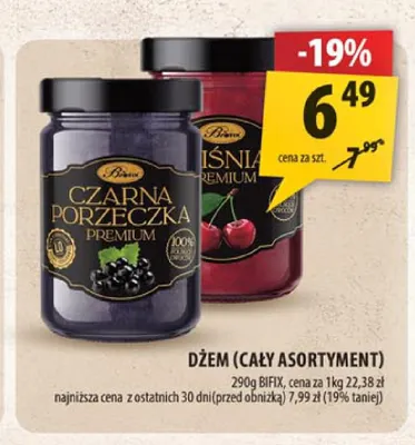 Dżem wiśnia BiFix promocja w Arhelan