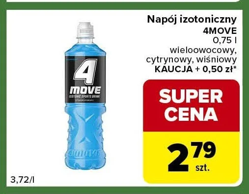 Napój izotoniczny 4Move wieloowocowy promocja w Carrefour Express