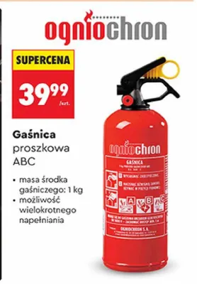 Gaśnica proszkowa ABC Ogniochron promocja w Biedronka