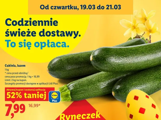 Cukinia luzem Lidl promocja w Lidl