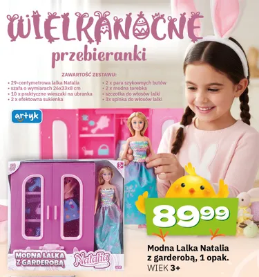 Modna lalka Natalia z garderobą promocja w Twój Market