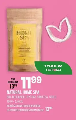 Sól do kąpieli Natural Home Spa Rytuał Światła promocja w Drogerie Natura