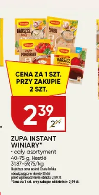 Zupa instant Winiary promocja w Chata Polska