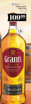 Whisky Grant's Triple Wood promocja w POLOmarket