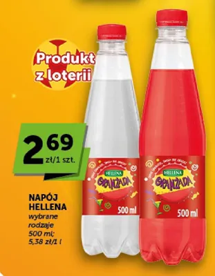 Napój gazowany Oranżada Hellena czerwona promocja w Groszek