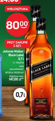 Whisky Black Label promocja w Żabka