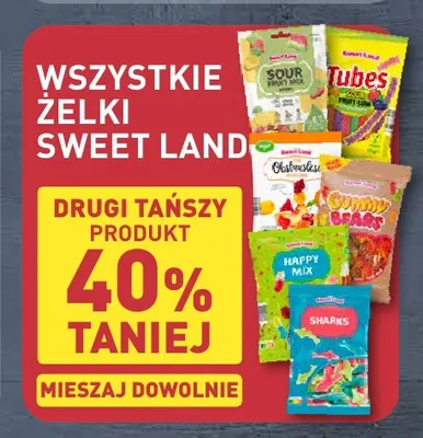 Żelki Tubes Fruit Gum Sweet Land promocja w Aldi