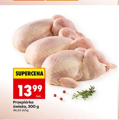 Przepiórka świeża promocja w Biedronka