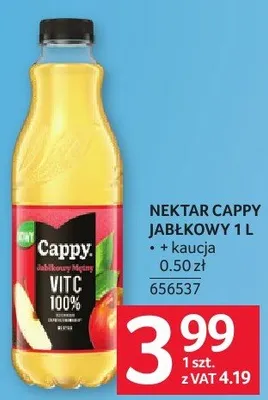 Nektar Cappy jabłkowy 1 l promocja w Selgros