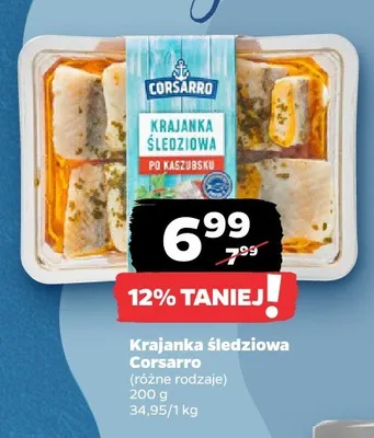 Krajanka śledziowa Corsarro promocja w Netto