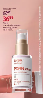 Rewitalizujące serum do twarzy Tołpa ideal age PDRN infuse promocja w Rossmann