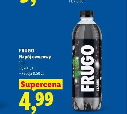 Napój owocowy Frugo czarne promocja w Lidl