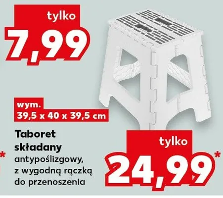Taboret składany promocja w Kaufland