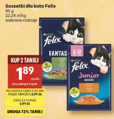 Saszetki dla kota wybrane rodzaje promocja w Delikatesy Centrum