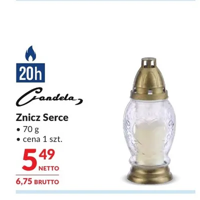 Znicz Serce Candela promocja w Makro