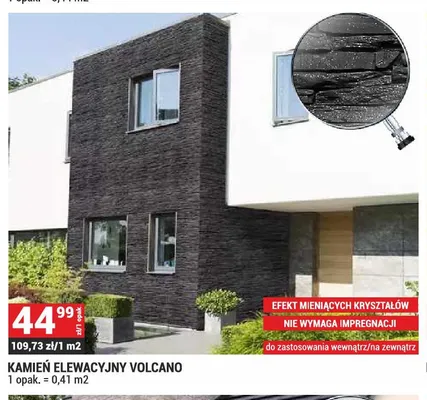 Kamień elewacyjny Volcano promocja w Merkury Market