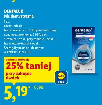 Nić dentystyczna promocja w Lidl