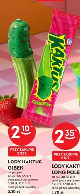 Lody Kaktus Gibek na patyku promocja w Żabka