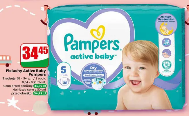 Pieluchy Active Baby promocja w Dino