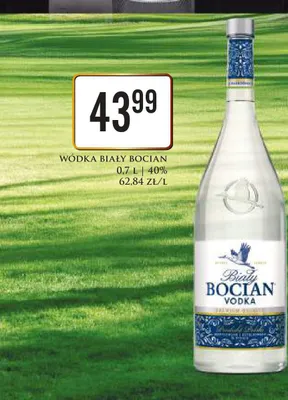Wódka Biały Bocian 40% promocja w Dino