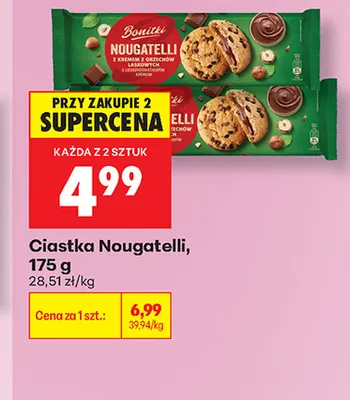 Ciastka Nougatelli Bonitki promocja w Biedronka
