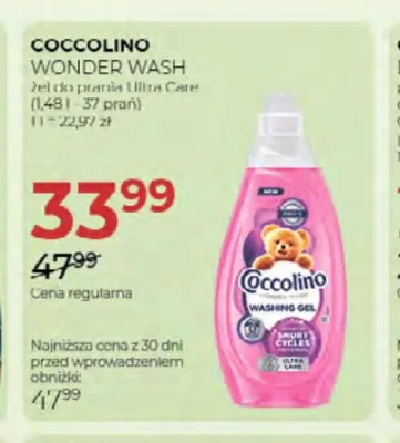 Żel do prania Coccolino Wonder Wash Ultra Care promocja w Drogerie Jawa