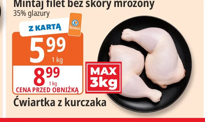 Ćwiartka z kurczaka promocja w Leclerc
